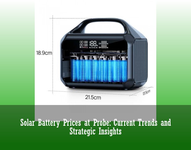 Solar Battery Prices at Probe: Current Trends and Strategic Insights